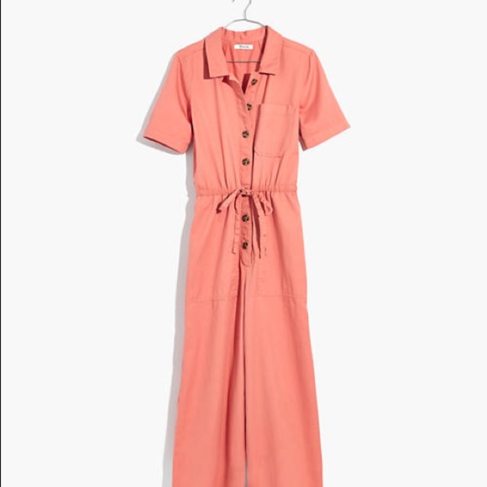 Madewell wide leg crop utility jumper